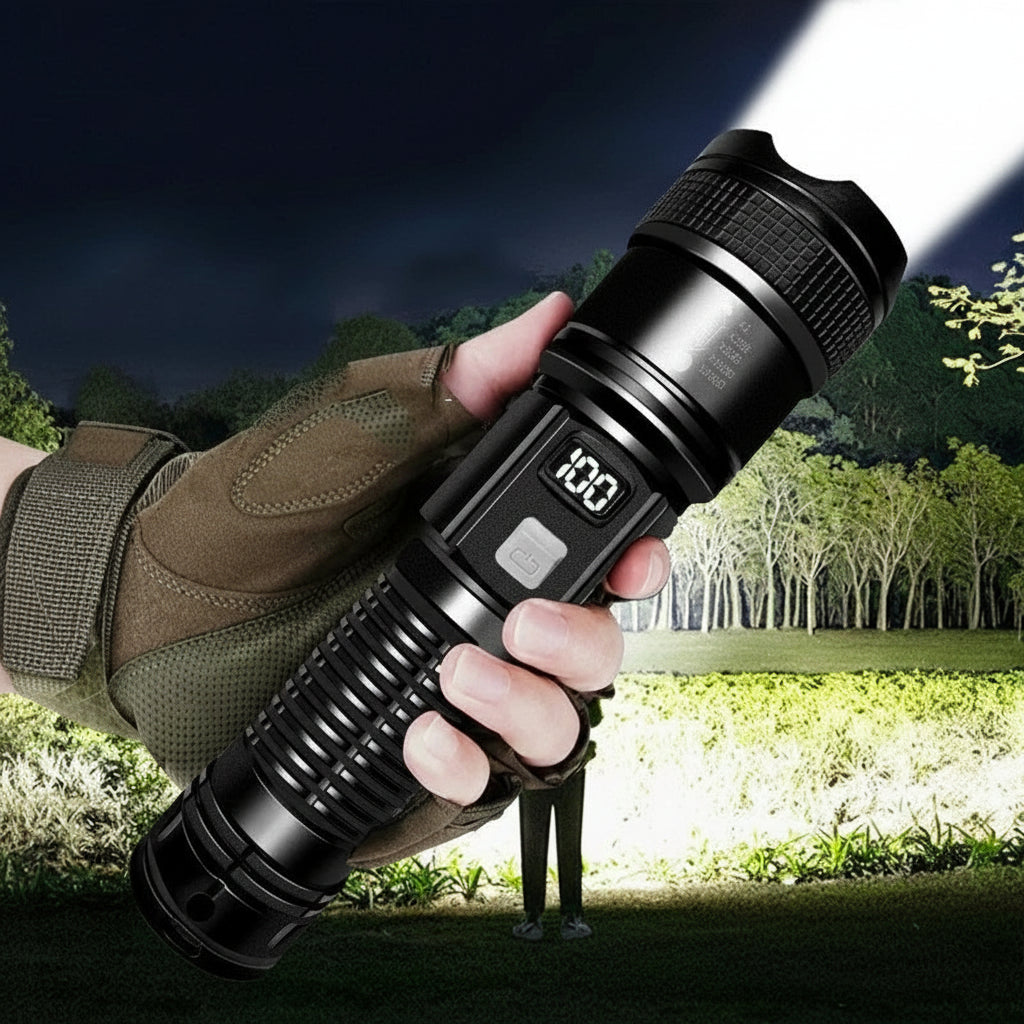 Wodoodporna latarka taktyczna LED 100 000lm