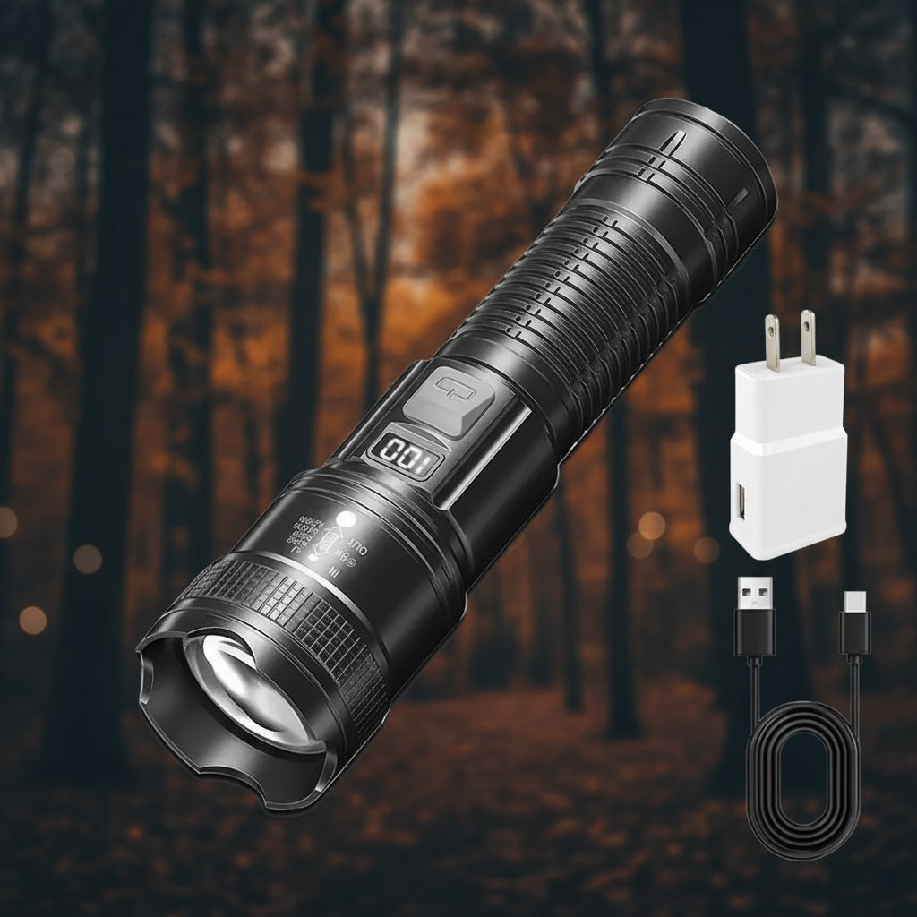 Wodoodporna latarka taktyczna LED 100 000lm