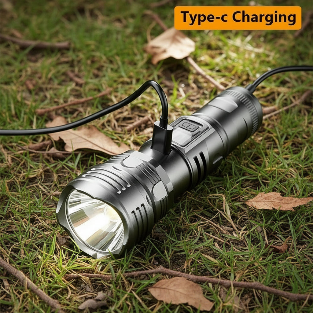 Ultramocna akumulatorowa latarka LED 500 metrów