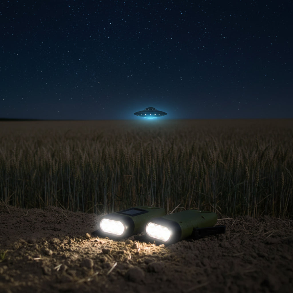 Taktyczna latarka LED na korbę, zasilana energią słoneczną 350lm