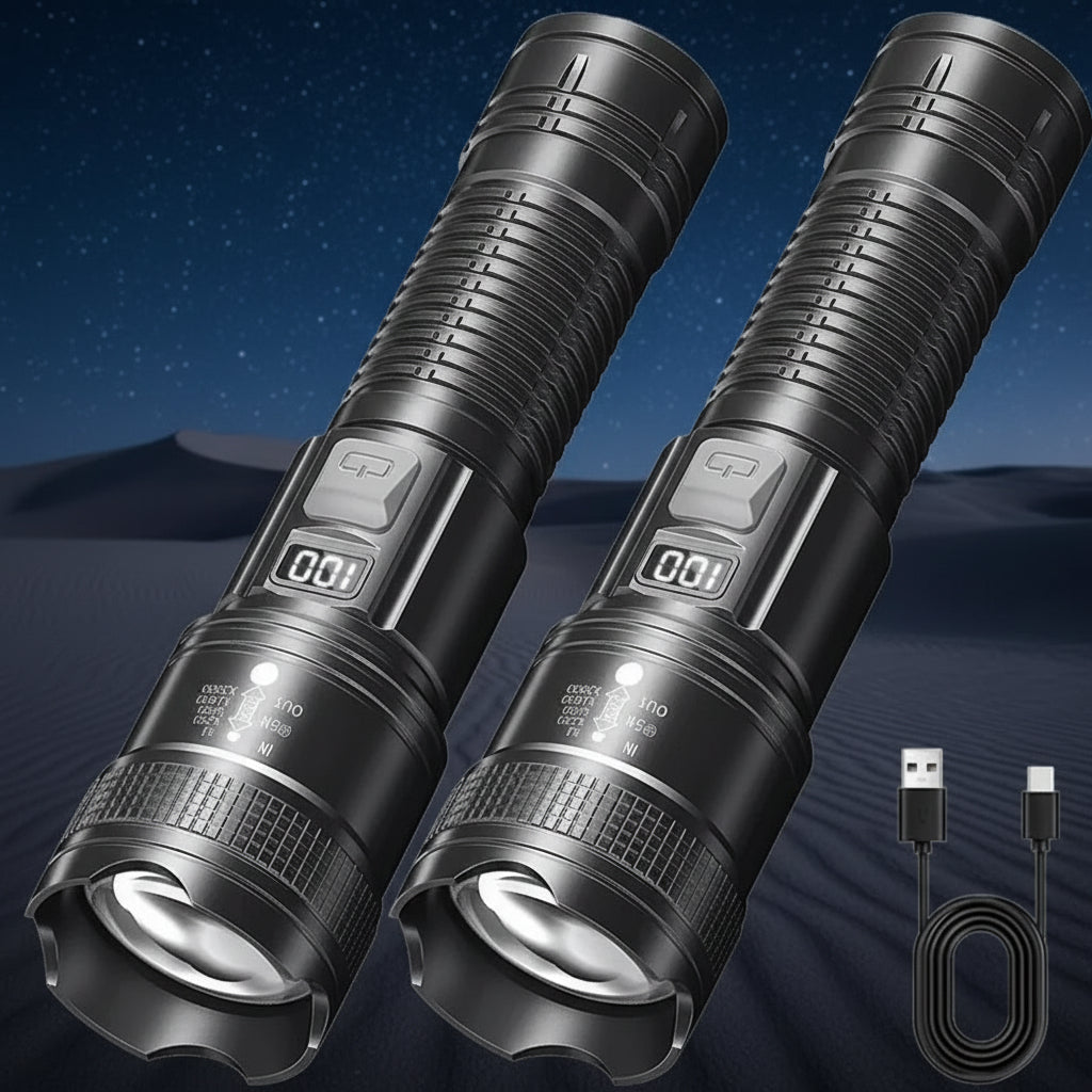 Wodoodporna latarka taktyczna LED 100 000lm