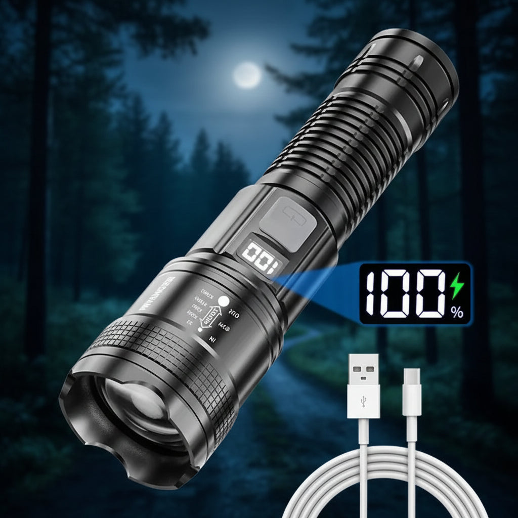 Wodoodporna latarka taktyczna LED 100 000lm