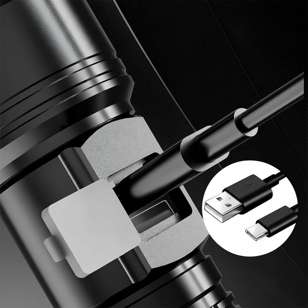 Wodoodporna latarka taktyczna LED 100 000lm