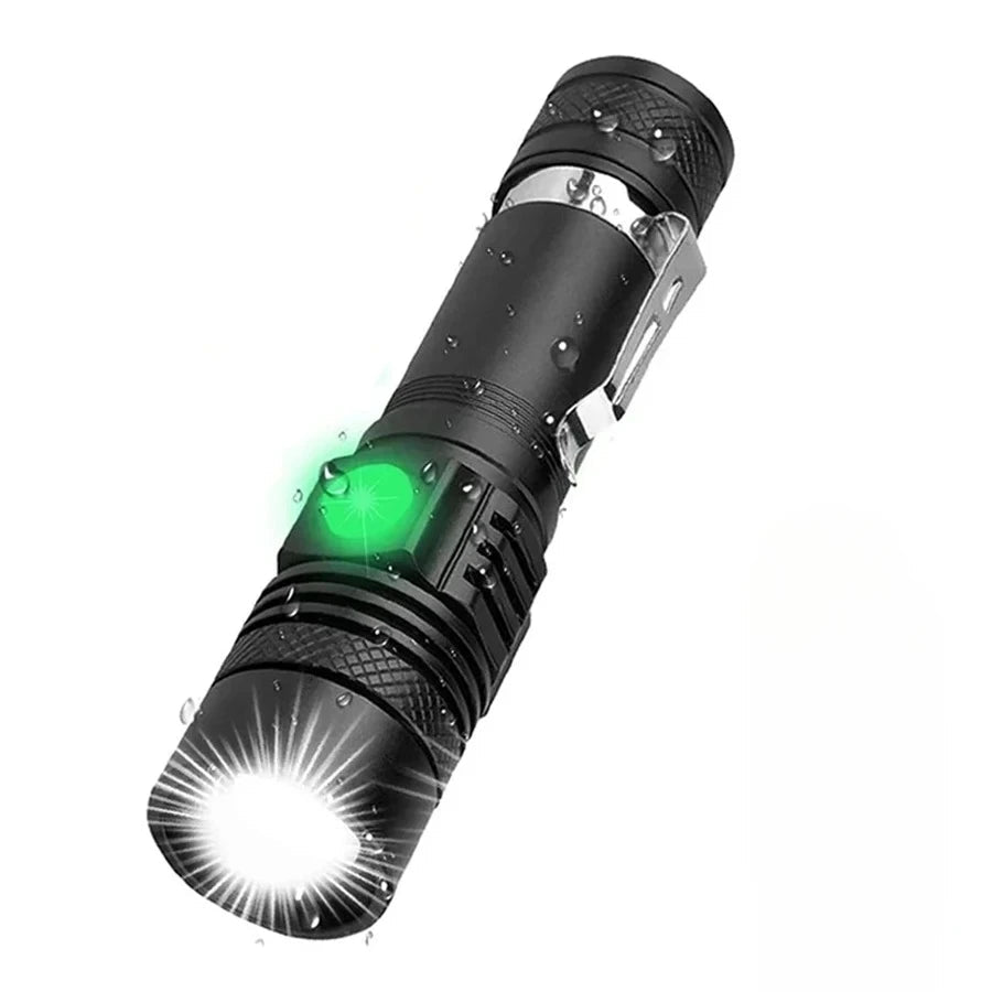 Latarka kempingowa LED o dużej mocy, z funkcją zoomu i 4 trybami świecenia