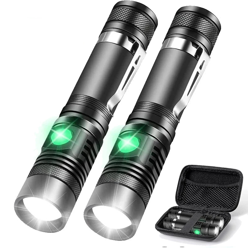 Latarka kempingowa LED o dużej mocy, z funkcją zoomu i 4 trybami świecenia