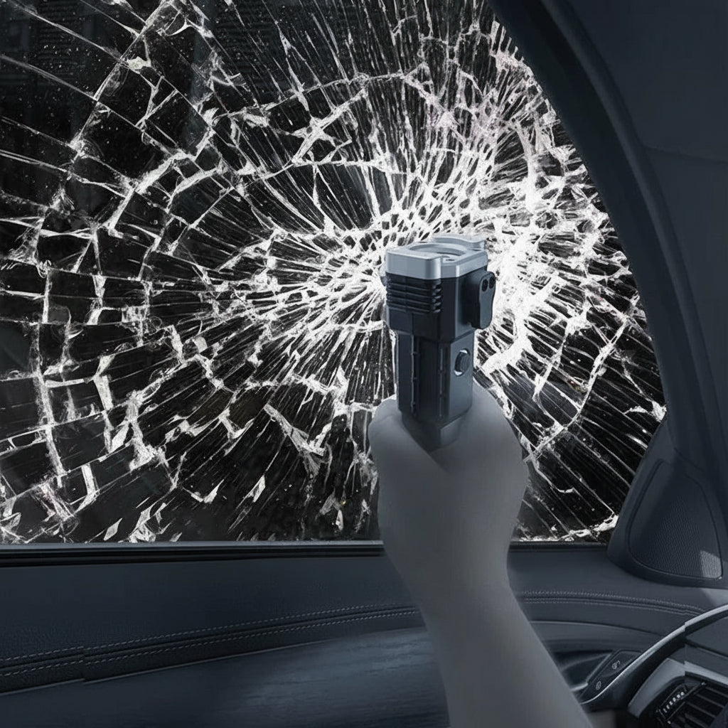 Super jasny latarko-młotek na sytuację kryzysowe